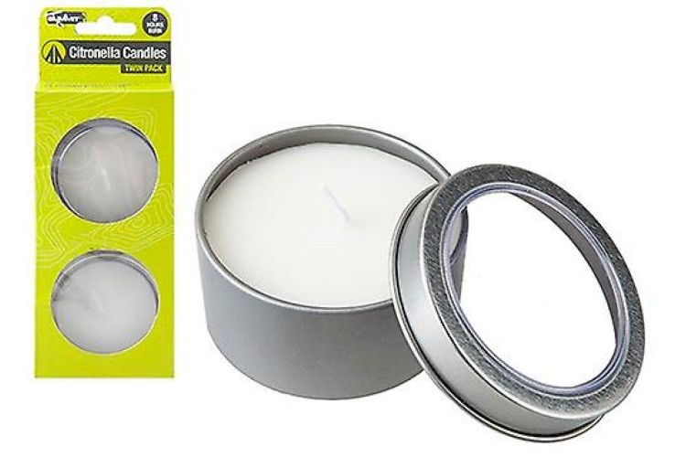 Summit Citronella Candle Tins Twin Pack